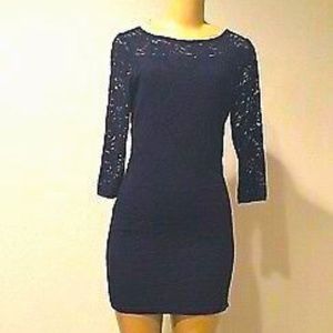 Navy Lace Dress